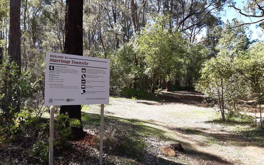 Marrinup townsite sign, August 2020.jpg