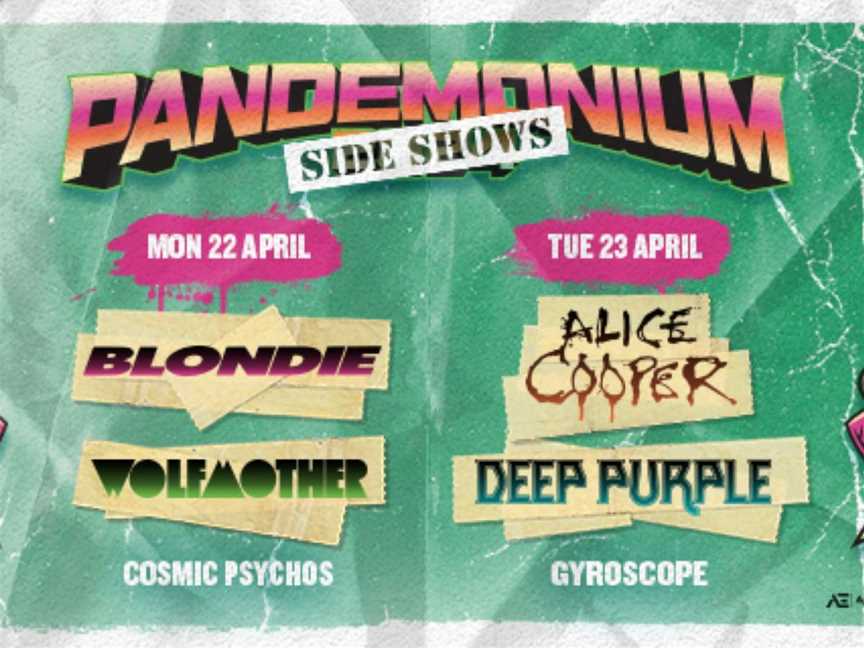 Pandemonium: Alice Cooper + Blondie, Events in Broadmeadow